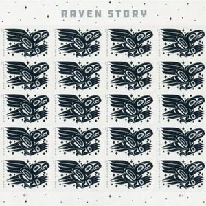 100 Raven Story 2021 Native Forever Postage Stamps USPS Wedding Invitations Card
